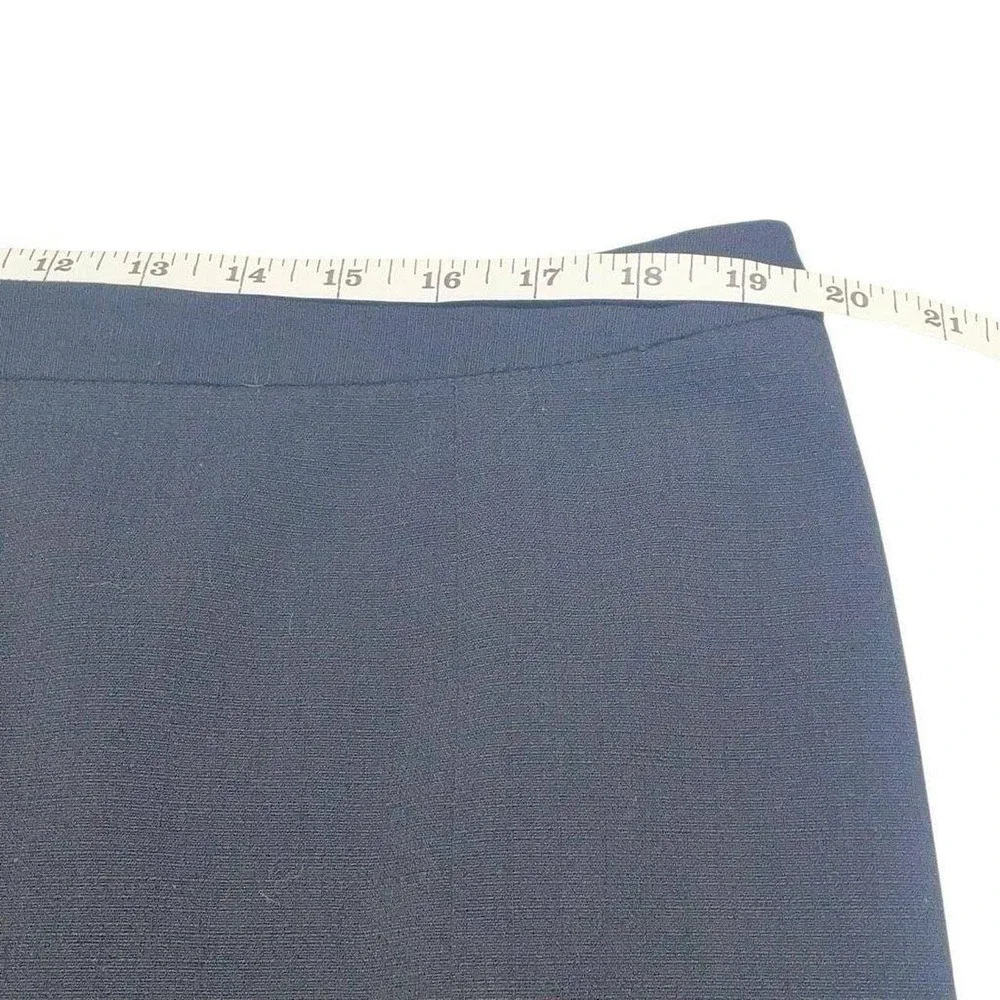 Lane Bryant Black Tweed Trumpet Ruffle Knee Length Skirt